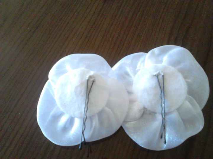 Flores de organza