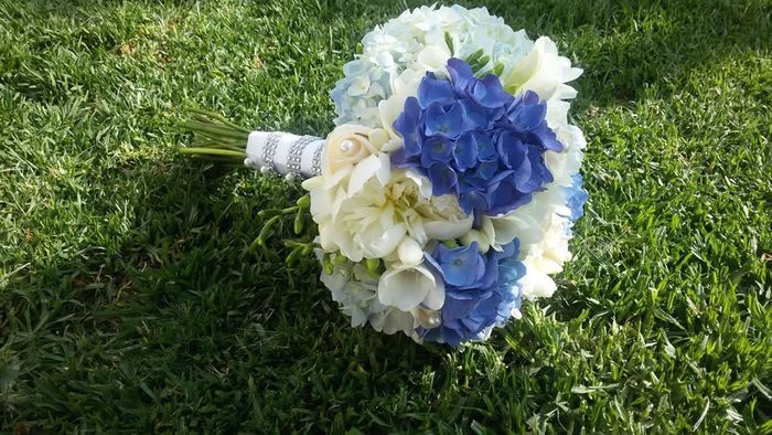 Buquê com hortênsias