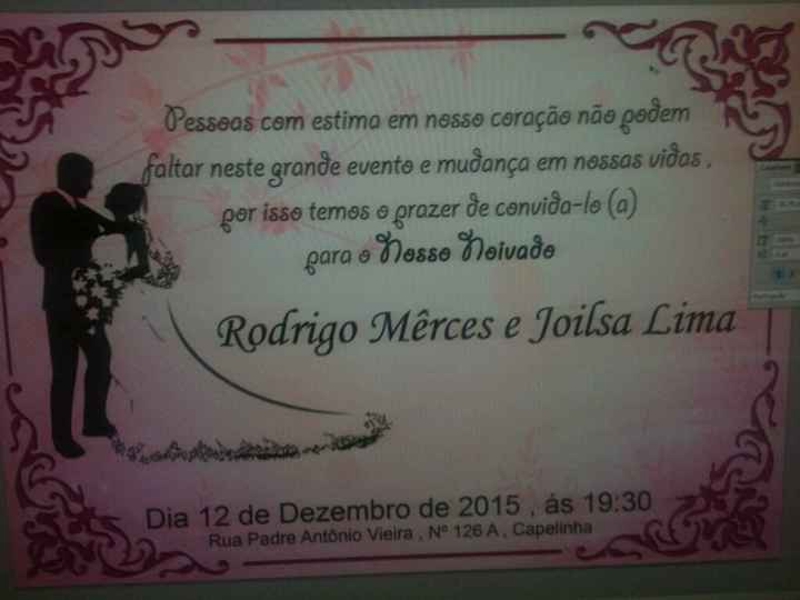Convites para noivado - 1