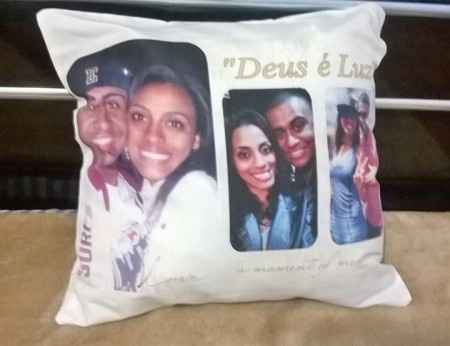 Travesseiro personalizado para o casal