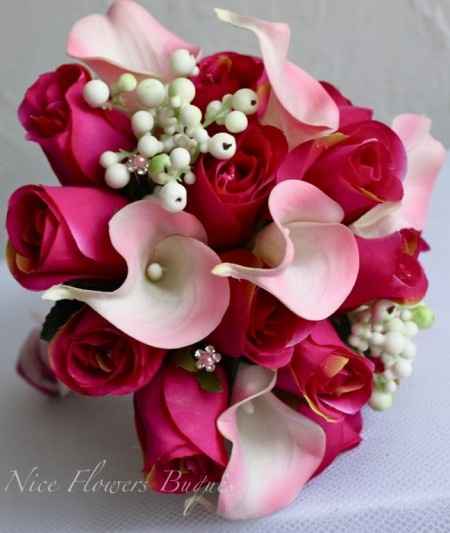 Bouquet de calla com rosas