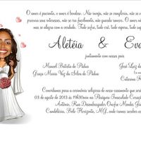 Convite com caricatura