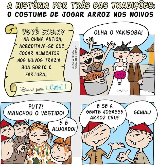 Arroz nos noivos