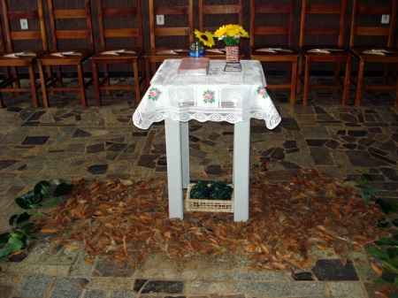 mesa da Bíblia