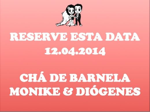 Meus convites de chá de Barnela - 1