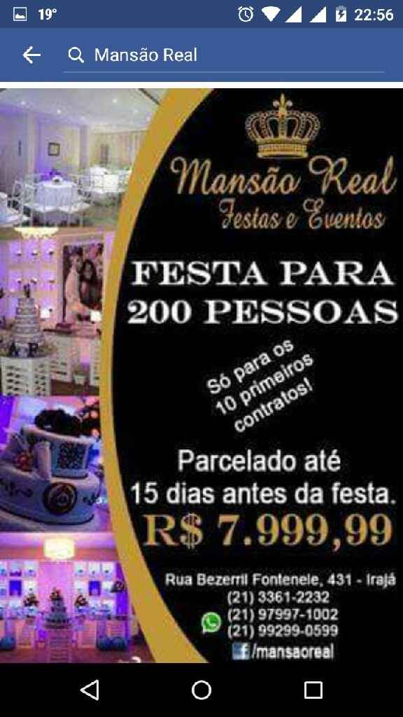 Salões de festas com orçamento em conta na zona norte do rio de janeiro? - 1