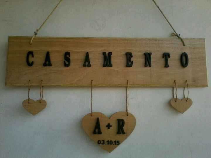 Placa para entrada da festa - 1