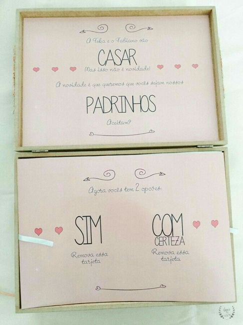 Ideias convites padrinhos - 4