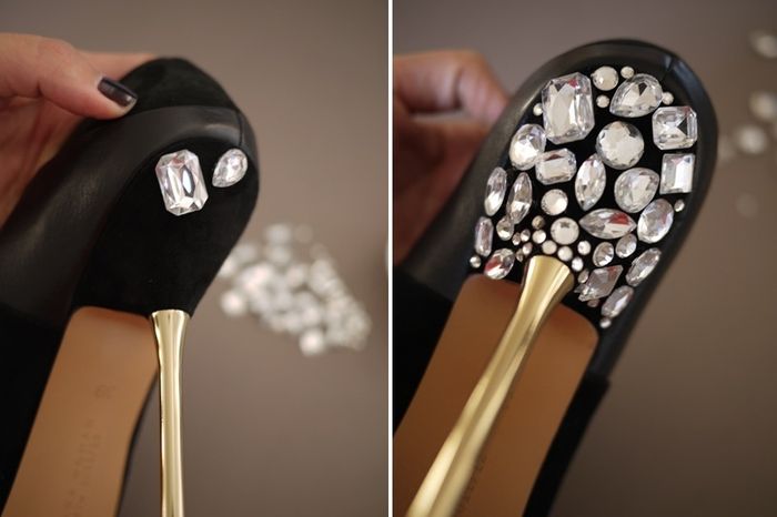 PAP SAPATO COM STRASS