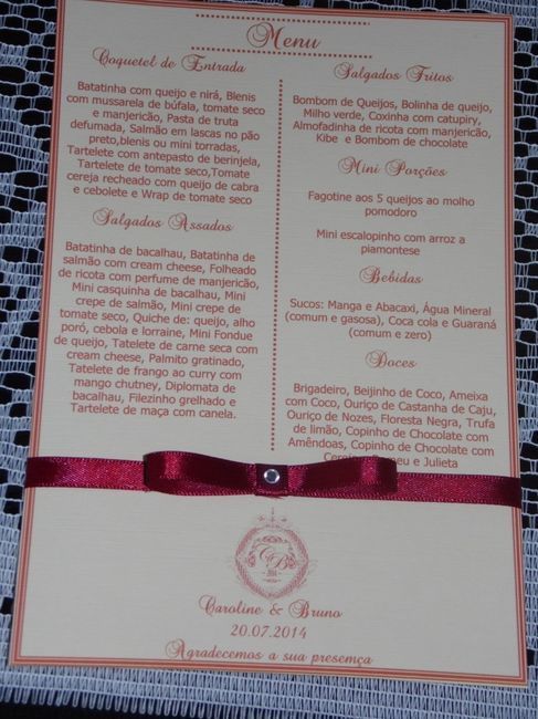 Meu Menu - Final  EU QUE FIZ!