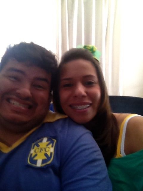 Eu e meu amor na torcida