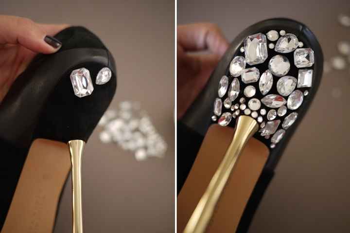 PAP SAPATO COM STRASS
