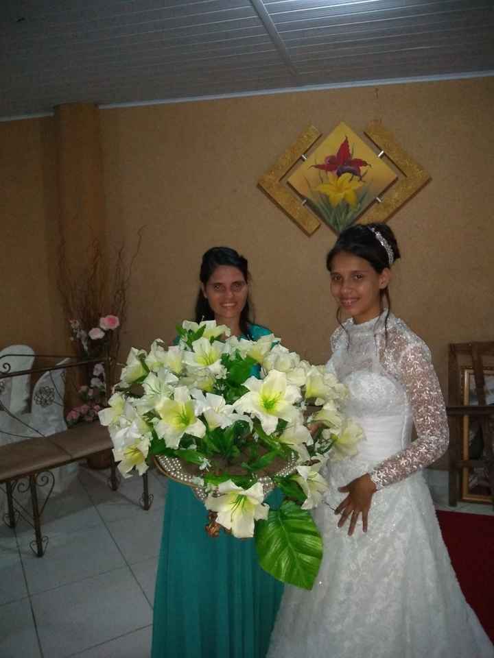 eu e minha mãe que foi quem organizou tudo 👏❤