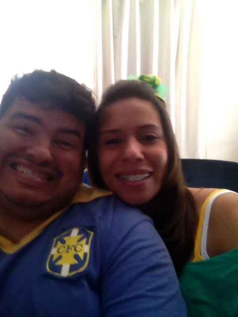Eu e meu amor na torcida