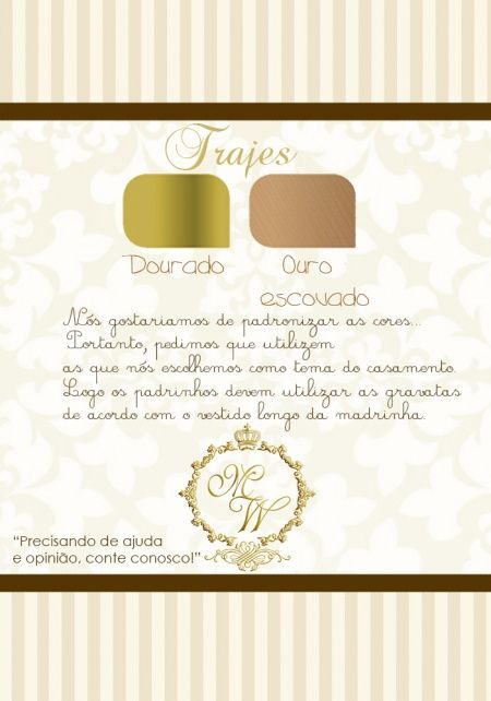 O que escrever no convite para pedir para as madrinhas usarem a mesma cor - 1