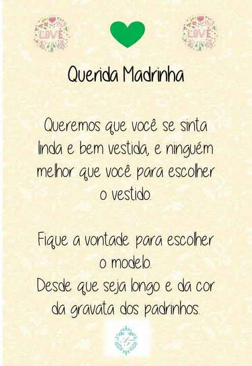 Convites para padrinhos, idéias! - 6