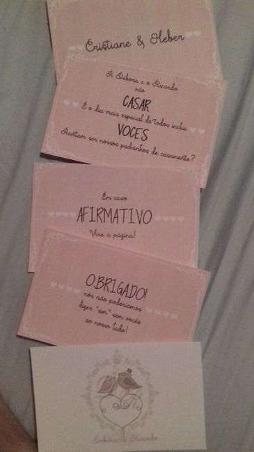 As 5 tags do convite