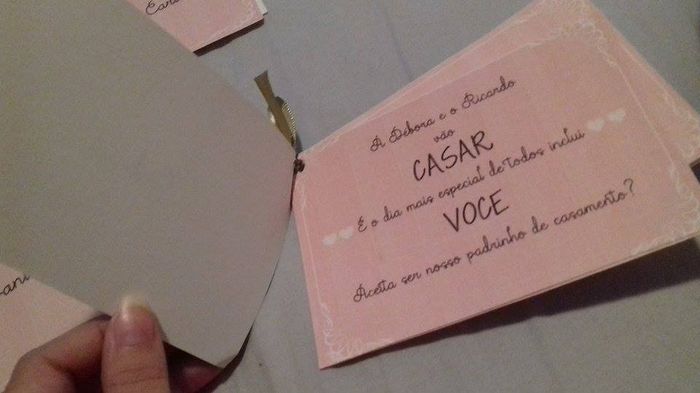 Ele aberto já com a fita...
