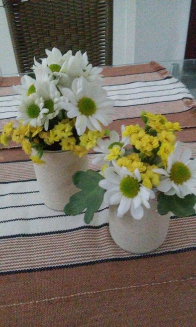Já com as florzinhas