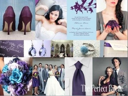 casamento azul e roxo