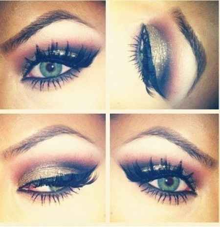 maquiagem olhos verdes
