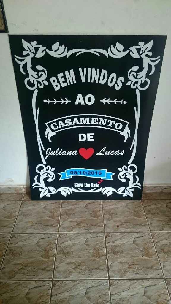 Placa pra entrada da recepção! - 1