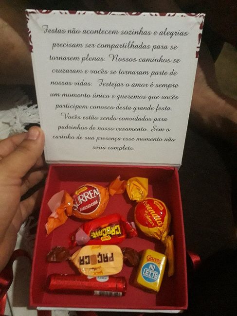 Meus convites dos padrinhos.#vemver# - 2