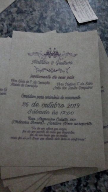 Nossos convites Diy - 2