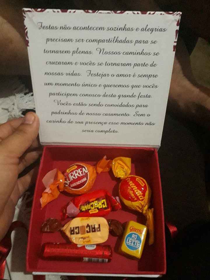 Meus convites dos padrinhos.#vemver# - 2