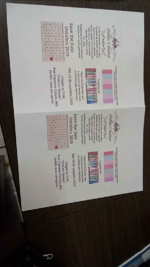 Padrinhos convite - 2