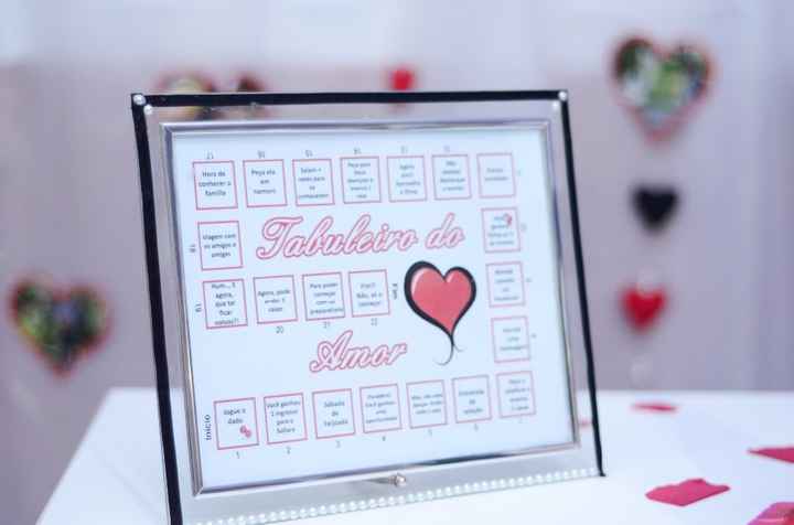 tabuleiro do amor, conta nossa história até chegar no dia do noivado