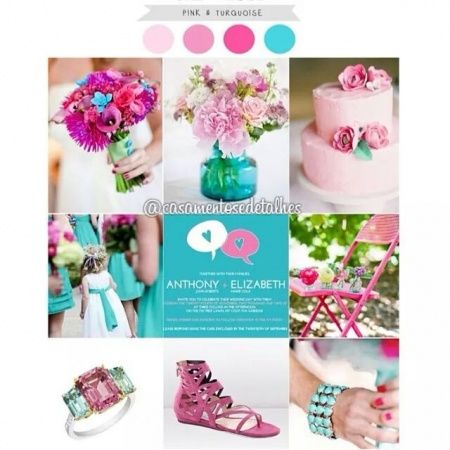 Decoraçao azul e rosa - 6