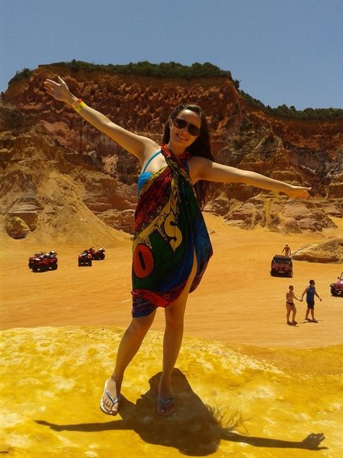 Falésias na praia do Gunga Maceió