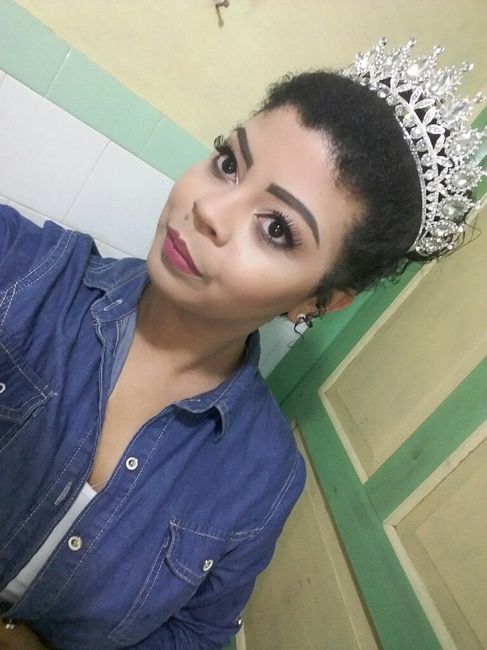 Segunda prévia da minha make e penteado 1
