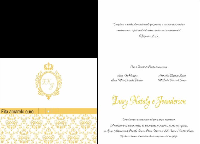 CONVITE DE CASAMENTO