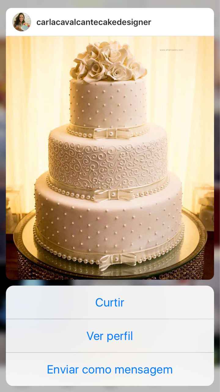 Bolo do casamento - 1