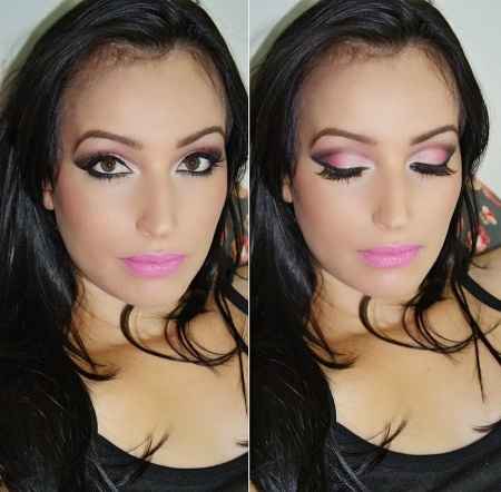 Maquiagem de noiva rosa  - 2