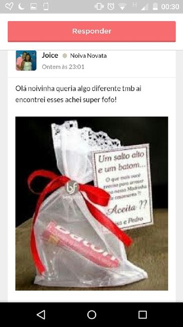 Convite para os padrinhos e madrinhas. - 2