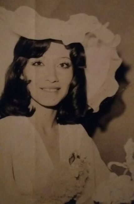 Minha tia (irmã mais velha da minha mãe) de noiva em 1977