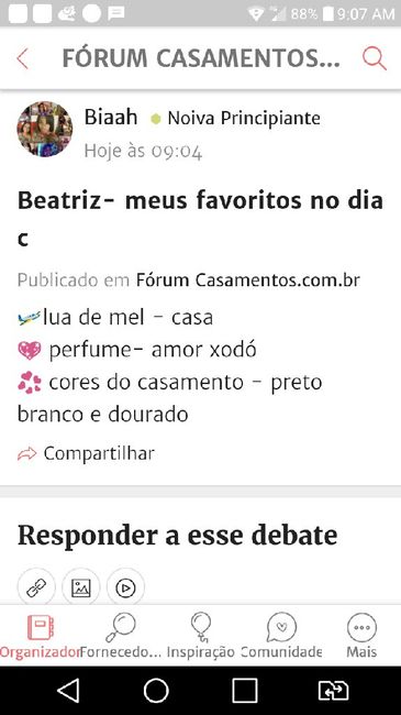 ÚLTIMO PASSO: Compartilhe seus favoritos de casamento! - 1