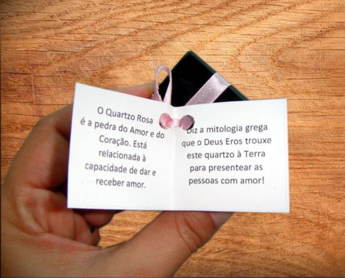 Quartzo rosa de lembrança de casamento 5