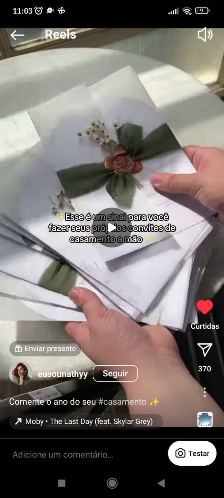 Fiz meu convite, mas ainda vou editar.  vou deixar para imprimir quando estiver tudo fechado. - 2