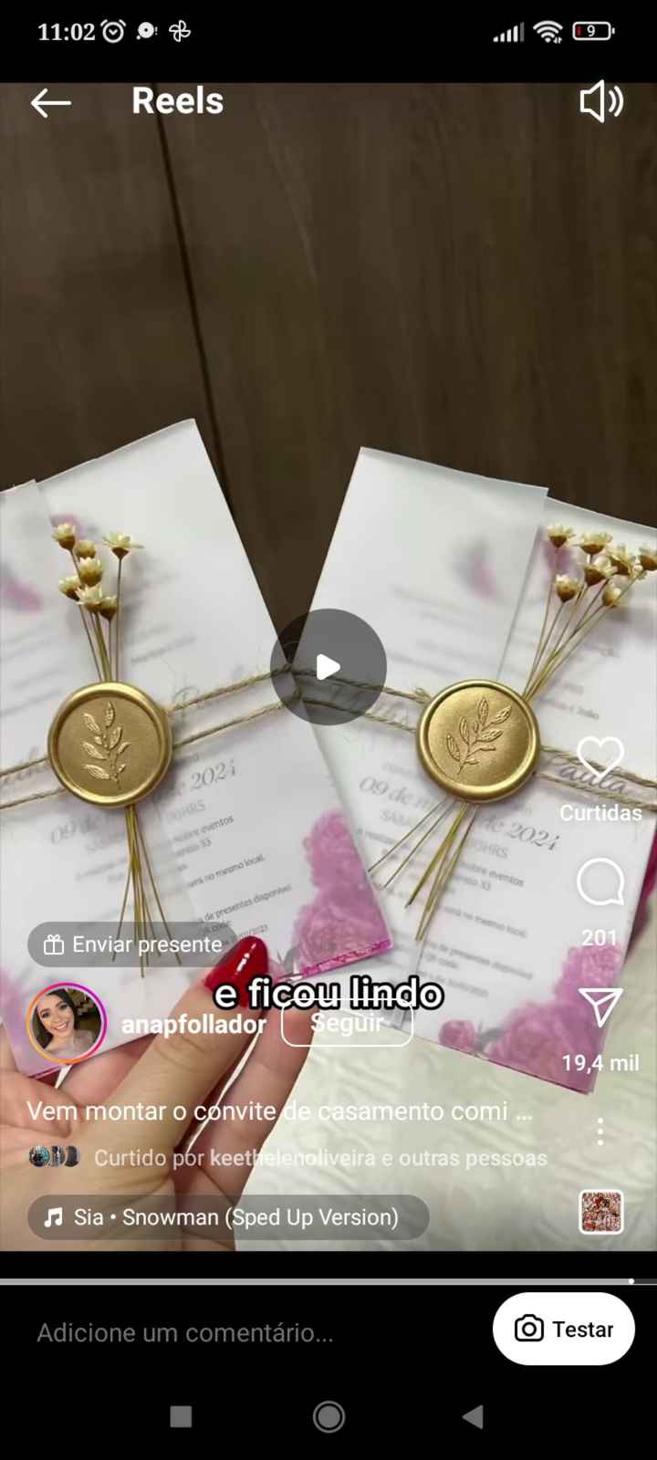 Fiz meu convite, mas ainda vou editar.  vou deixar para imprimir quando estiver tudo fechado. - 3