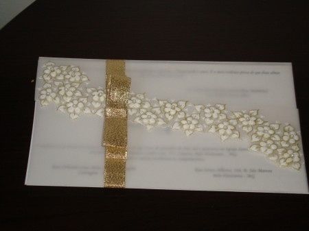 convite dourado