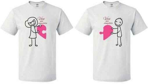 Camisetas personalizadas de casal - 4