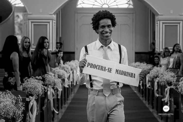 Entrada diferentona para um padrinho muito especial: o cunhado!