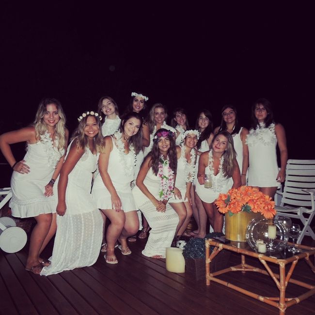 minhas lindas, na noite do luau