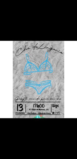 Convite pastores e chá de lingerie #diy 2
