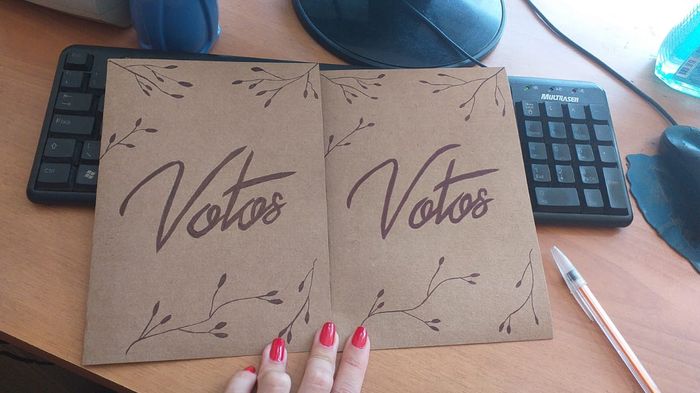 "Caderno" de votos - diy 1