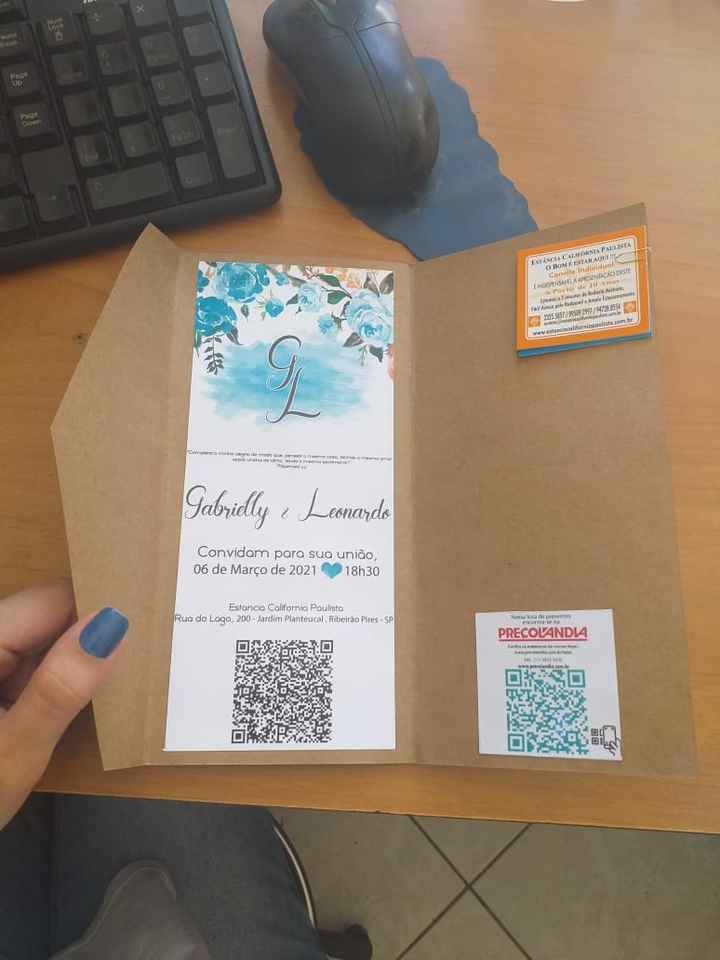 Convite de casamento #diy - 2